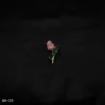 BR-129 - Floral Glam Sparkling Rosebud Brooch – Great for Sarees, Blazers & Gifts