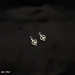 ER-657 - Romantic Vibes Heart Shaped Pearl Danglers