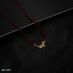 MA-087 - Ethnic & Elegant Red Hydropotey Mangalsutra