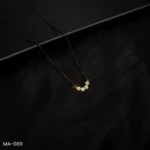 MA-089 - Minimalist Design Dainty Gold Plated American Diamond Mangalsutra