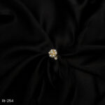 RI-254- Bloom & Shine Floral Pearl Cluster Adjustable Finger Ring