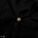 RI-256 - Modern Feminine Touch Artistic Floral Pearl Adjustable Ring