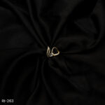 RI-263 - Stylish Asymmetric Minimal Contemporary Design Adjustable American Diamond Ring