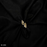 RI-266 - Bold & Sparkly Nature-Inspired Double Vine American Diamond Adjustable Ring