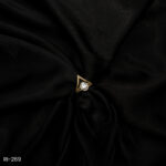 RI-269 - White Stone Focus Geometric Statement American Diamond Adjustable Ring