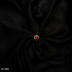 RI-285 - Minimalist Ruby Red Cushion-Cut American Diamond Solitaire Adjustable Ring