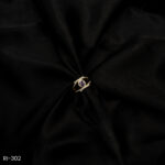 RI-302 - Marquise Magic American Diamond & Purple Gem Adjustable Finger Ring