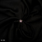 RI-318 - Sleek Statement Look American Diamond & Rectangle Soft Pink Adjustable Ring