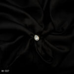 RI-337 - Golden Glow Finish American Diamond Teardrop Halo Adjustable Ring