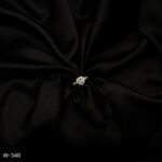 RI-348 - Gold Plated American Diamond Heart Halo Adjustable Finger Ring