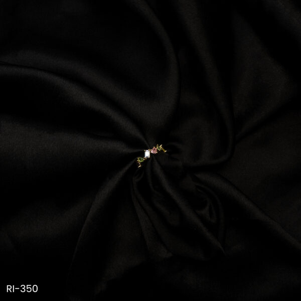 RI-350 - Dainty Color Mix Multistone Minimalist Adjustable Ring