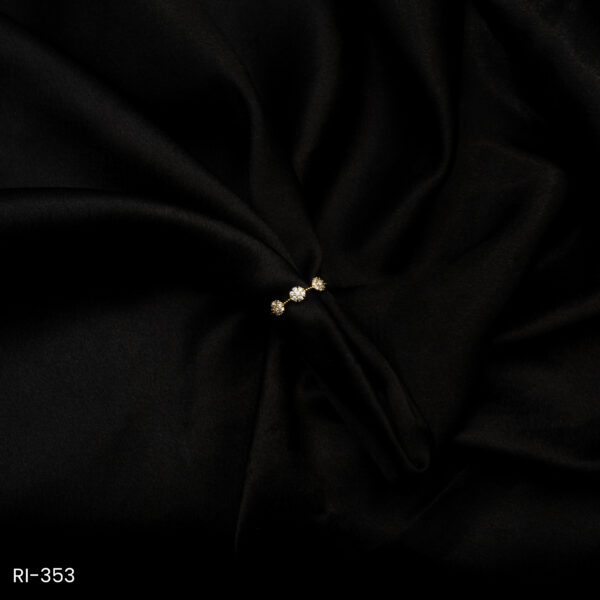 RI-353 - Minimal Magic Dainty White Shine American Diamond Adjustable Finger Ring