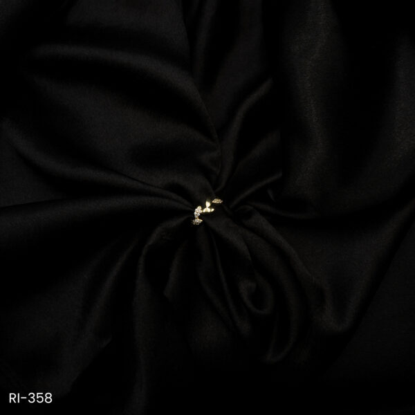 RI-358 - Nature-Inspired Leafy American Diamond Wrap Adjustable Ring