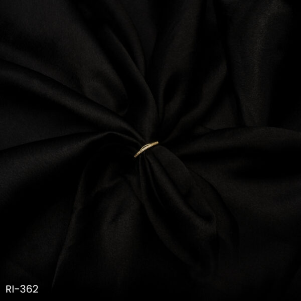 RI-362 - Versatile & Chic Simple American Diamond Textured Band Adjustable Ring