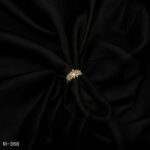 RI-368 - Glittering Elegance American Diamond Flower Shine Adjustable Finger Ring