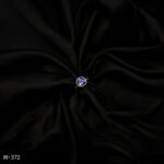 RI-372 - Soft Gold Party Look Classy American Diamond & Purple Stone Adjustable Ring