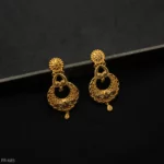 ER-685 - Intricate Gold Plated Statement Traditional Earrings for Saree and Kurtha