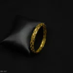 BA-107 - Graceful Leaf Pattern Gold Plated Bangle for Daily & Festive Wear