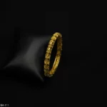 BA-111 - Modern Traditional Geometric Star Pattern Gold Plated Jaali Bangle