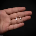 ER-677 - Sweet and Romantic Dainty Heart Shaped American Diamond Studs