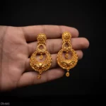 ER-685 - Intricate Gold Plated Statement Traditional Earrings for Saree and Kurtha