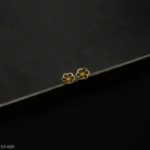 ER-688 - Minimalist Open Petal Floral Gold Plated Tops for Everyday Style