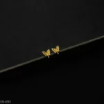 ER-693 - Dainty Charming Gold Plated Butterfly Design Tops
