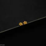 ER-694 - Intricately Detailed Gold Plated Textured Floral Tops