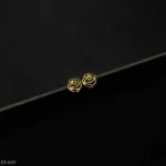 ER-699 - Gold Plated Delicate Rose Outline Minimalist Studs