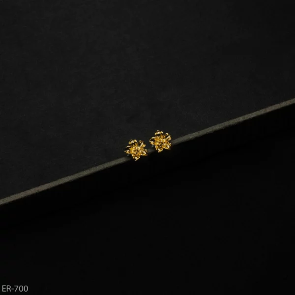 ER-700 - Detailed Gold Plated Layered Floral Tops