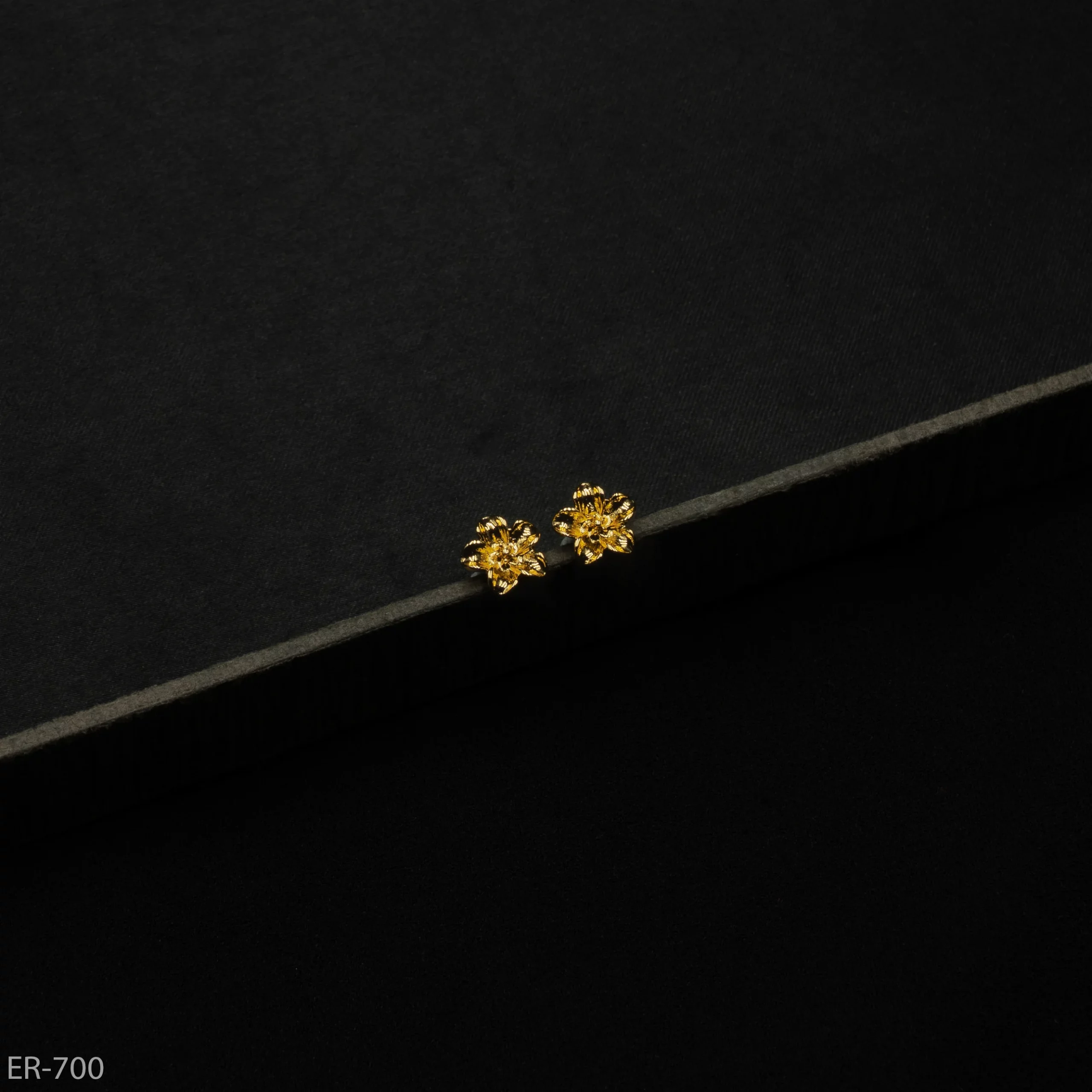 ER-700 - Detailed Gold Plated Layered Floral Tops ER-700 - Detailed Gold Plated Layered Floral Tops