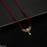 MA-104 - Sparkling Leaf Red Hydropote Mangalsutra for the Modern Nepali Woman