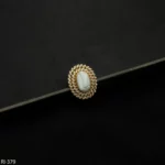 RI-379 - Bold & Spiritual Divine Muga Ganesha Adjustable Finger Ring for Festive Occasions