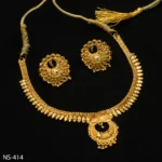 NS-414 - Gold Plated Festive Choker Set for Pujas and Traditional Parties